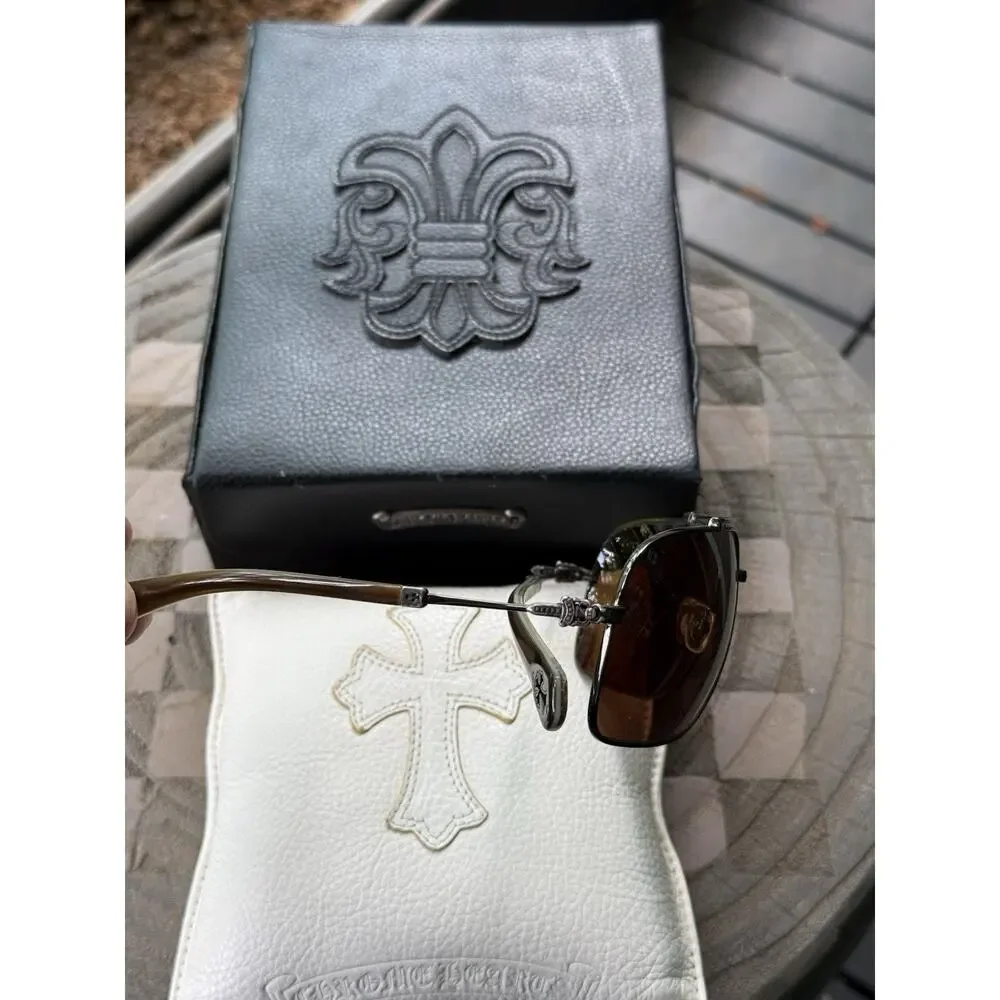 Chrome Hearts QUICKIE Sunglasses Glasses Aviator Cross Hardware Rare Vintage